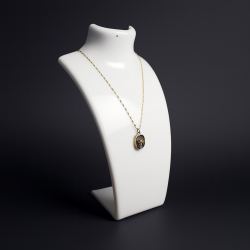 Set di 10 busti per gioielli in plexiglass bianco