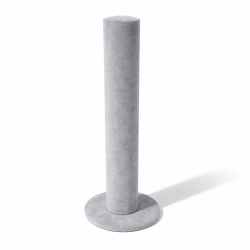 Set di 10 espositori verticali per braccialetti in velluto grigio