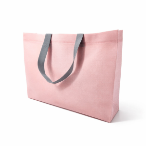 12 petits sacs réutilisables en TNT 34.5x25x10cm - Rose poudré