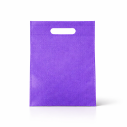 Set di 120 mini sacchetti in tessuto non tessuto viola 14x20 cm