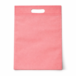 12 sacchetti in tessuto non tessuto rosa chiaro a tinta unita 25x33 cm
