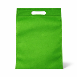 Set di 120 borse in tessuto non tessuto verde mela, 25x33 cm