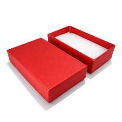 120 piccoli cofanetti per gioielli 5x8 cm - rosso granatina