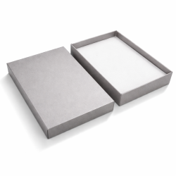 Set di 60 grandi astucci per parure 13x18 cm - grigio chiaro