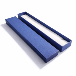 Set di 120 astucci lunghi per braccialetti 4x21 cm - blu grigio