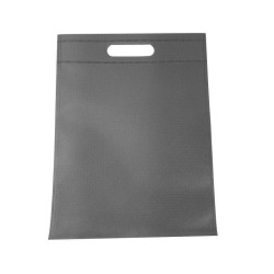 Set di 12 sacchetti in tessuto non tessuto di colore grigio 35x44 cm