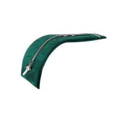 Espositore a scivolo per braccialetti in similpelle verde smeraldo