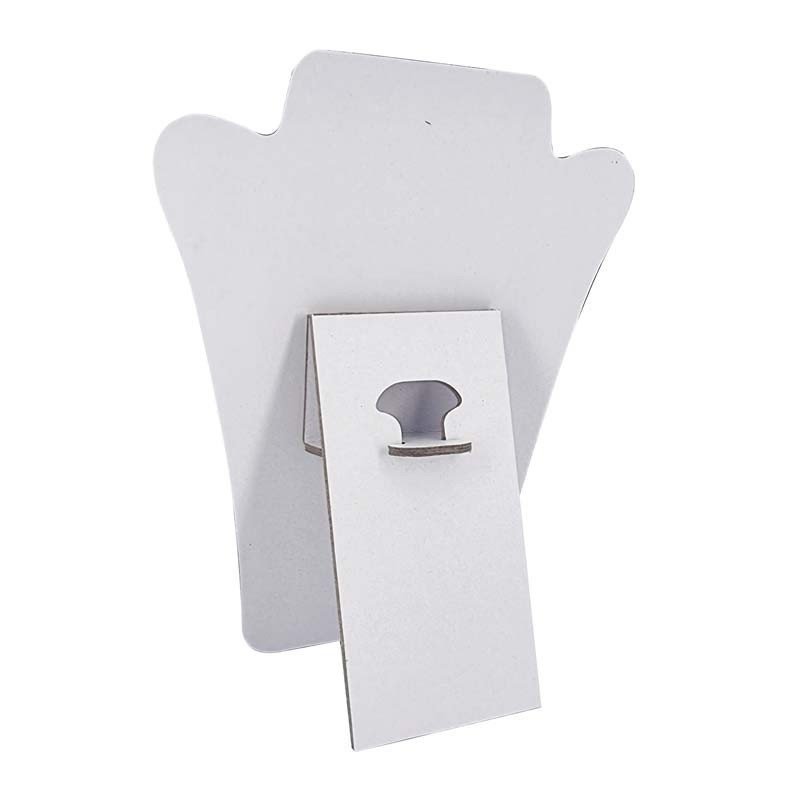 Buste collier pliable en suédine gris anthracite