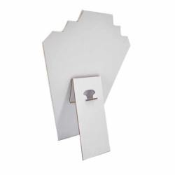 Manichino piatto in cotone beige naturale