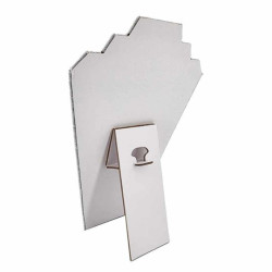 Set di 10 manichini piatti per gioielli in velluto grigio