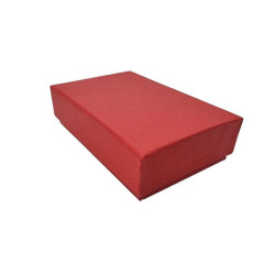 24 piccoli cofanetti per gioielli 5x8 cm - rosso granatina
