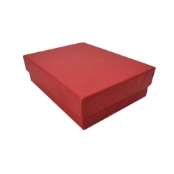 12 piccole scatole portagioielli per gioielli 7x9 cm - rosso granatina