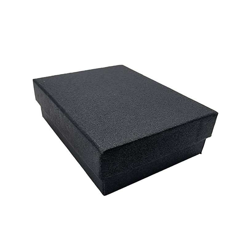12 petites boîtes à bijoux pour parures 7x9cm - noir - 10281