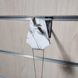 100 supporti per gioielli in cartoncino bianco effetto marmorizzato 5x12 cm