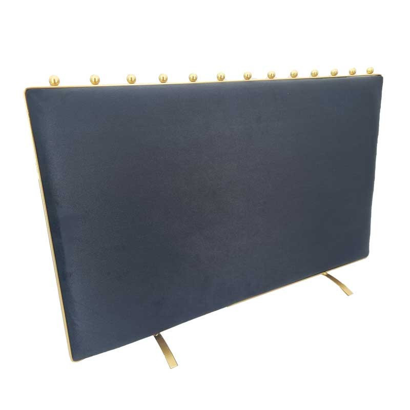 Grand porte colliers vertical bicolore velours gris anthracite et noir