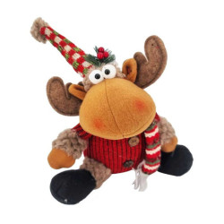 Grande peluche decorativo Renna rossa