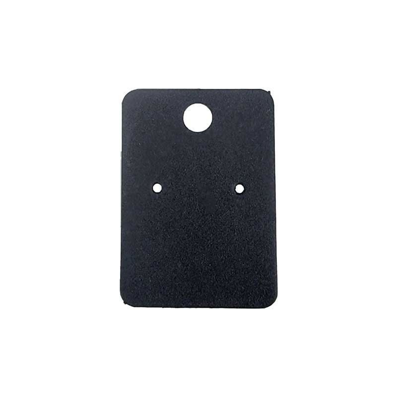 100 petits supports boucles d'oreilles en carton noir 4.5x3.2cm