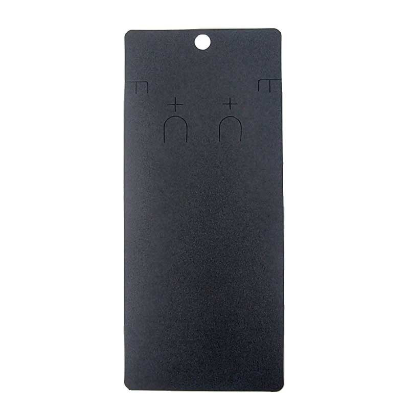 100 grands supports de conditionnement en carton couleur noire pour parure
