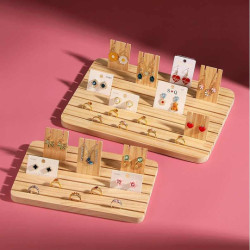 Vassoio in legno per espositori per gioielli in cartone