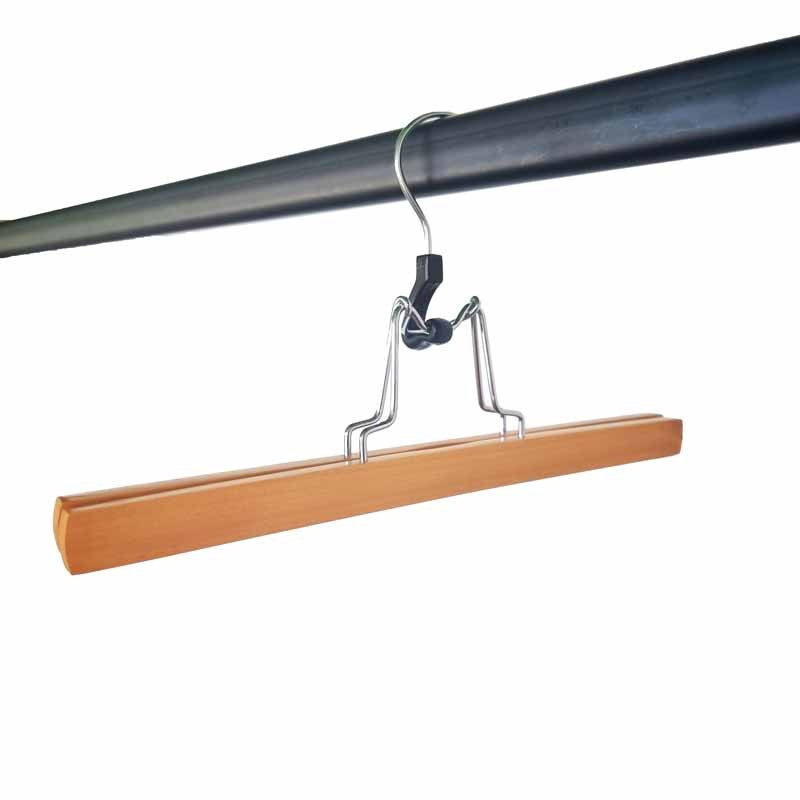 6 cintres en bois pour pantalon ou jupe 30cm