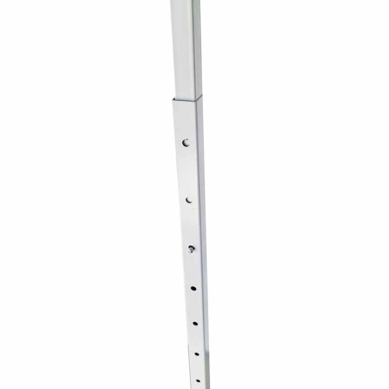 Portant vêtement en métal blanc en forme de T