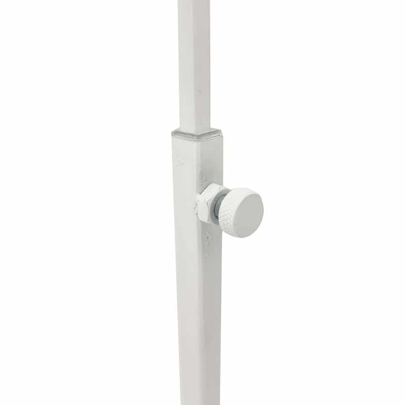 Présentoir sac réglable en métal - blanc mat