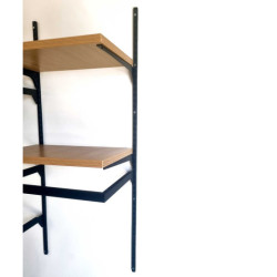Rack in acciaio L: 1,6 x P: 1 x L: 120 cm - Nero opaco