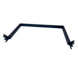 Asta appendiabiti corta in acciaio 50x30 cm - Nero opaco