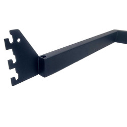 Asta appendiabiti corta in acciaio 50x30 cm - Nero opaco