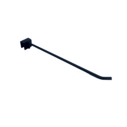 Braccio dritto in acciaio per barra di carico da 30 cm - Nero opaco