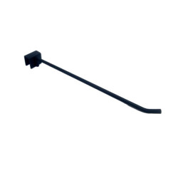 Braccio dritto in acciaio per barra di carico da 35 cm - Nero opaco