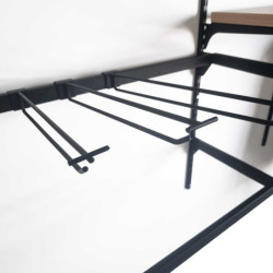 Perno in acciaio per barra di carico 30 cm - Nero opaco