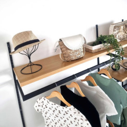 Ripiano per soluzione di arredamento modulare in legno chiaro - 100x50 cm