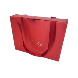 10 sacchetti porta gioielli per parure 12x16x3,6 cm - Rosso granato