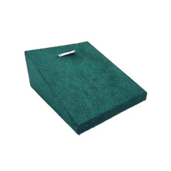 Set di 10 supporti per gioielli in similpelle verde smeraldo per ciondoli