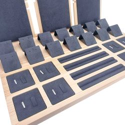 Vassoio espositivo per gioielli e accessori - Similalcantara grigia