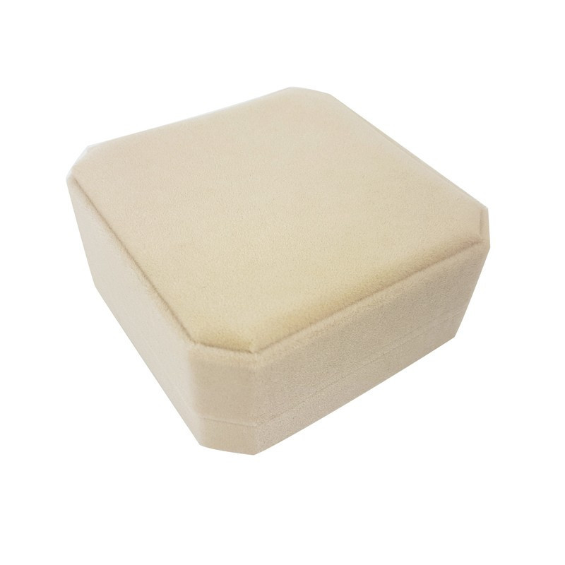 1 écrin en velours beige clair uni pour bracelet - 10105