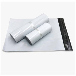 Set di 100 buste da spedizione in plastica grigio chiaro antistrappo 28x38 cm