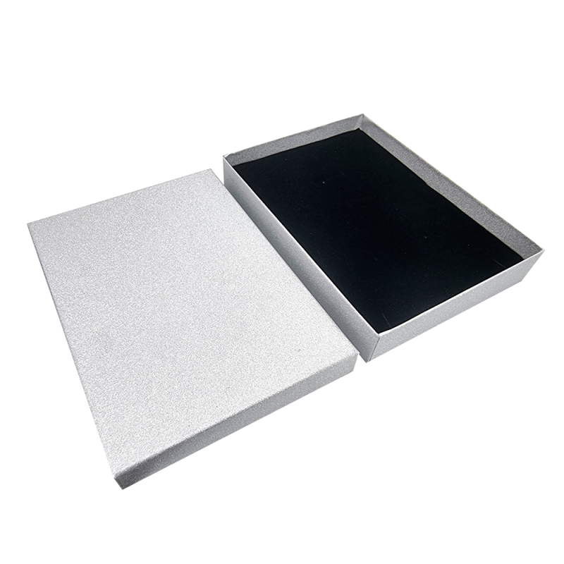 6 grandi cofanetti per parure 13x18 cm - Argento