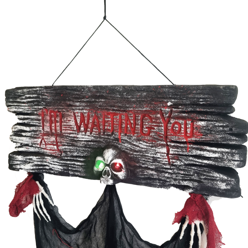 Cartello horror per decorazioni murali di Halloween