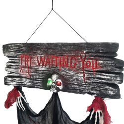 Cartello horror per decorazioni di Halloween da parete