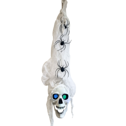 Teschio luminoso di Halloween da appendere
