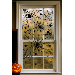 15 decorazioni per finestre di Halloween - Ragno