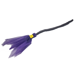 Scopa da strega in tulle - Viola