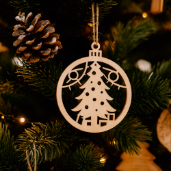 Confezione da 16 decorazioni natalizie da appendere a forma di palline di Natale