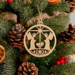 Confezione da 16 decorazioni natalizie da appendere a forma di palline di Natale