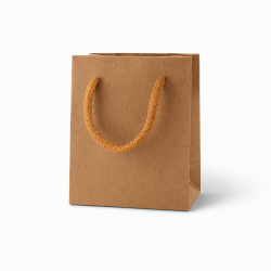Piccolo sacchetto regalo in kraft marrone naturale 10x6x11cm - venduto in 12