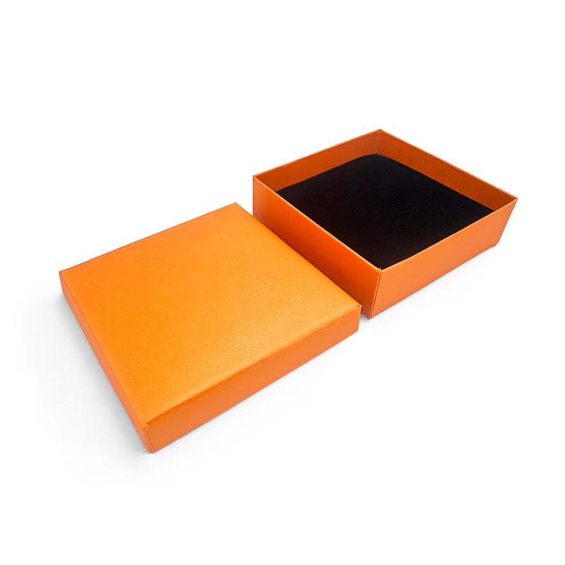 12 astucci per gioielli 9x9 cm - Arancione