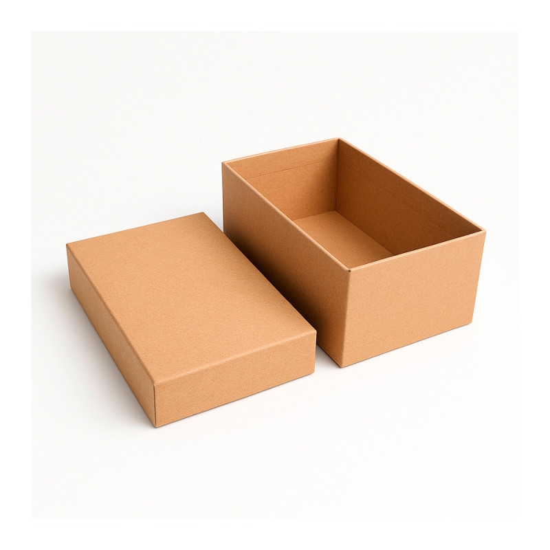 Scatola regalo in carta kraft marrone naturale - 19x12x6,5 cm