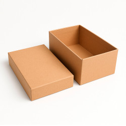 Grande scatola regalo in carta kraft marrone naturale - 23x16x9,5 cm